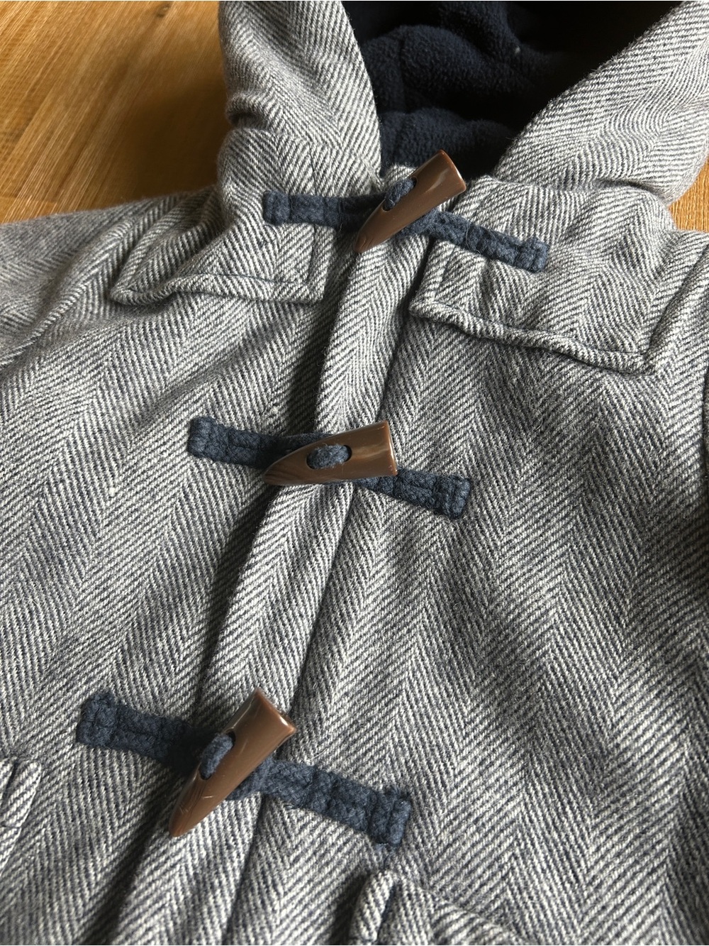 Baby Gap Herringbone Wool Toggle Coat, 18-24M, EUC - Picture 2 of 11